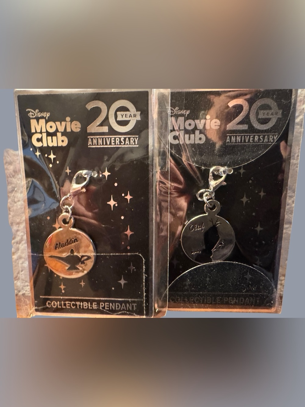 Disney Movie Club 20th Anniversary Aladdin and Frozen Collectible